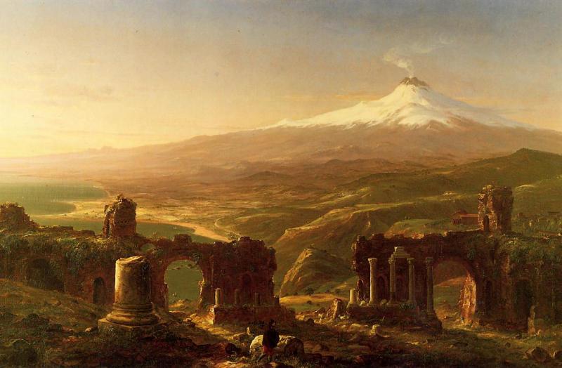Thomas Cole Mount Etna from Taormina China oil painting art